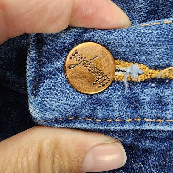 Wrangler Jeans Mens 36x36 Blue Cotton Mid Rise Bootcut *GUC* - Picture 4 of 11